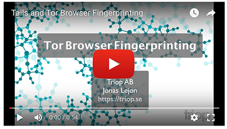 Tor Browser Fingerprinting Demo Video